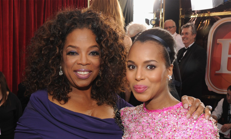 conversation between Kerry Washington and Oprah