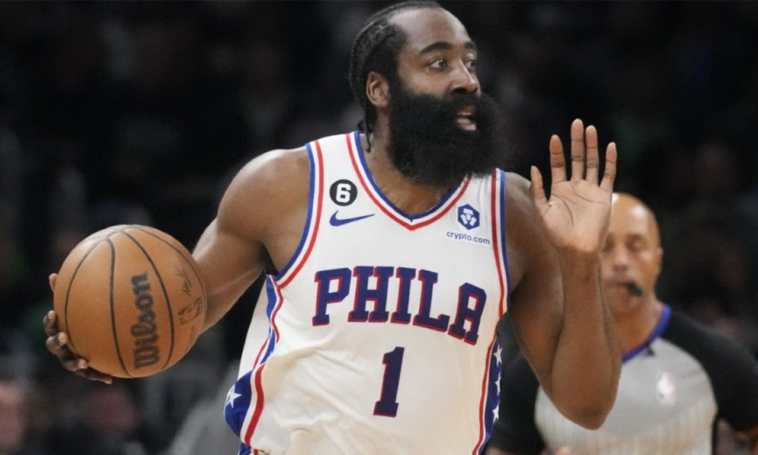 James Harden will join the 76ers on the bench