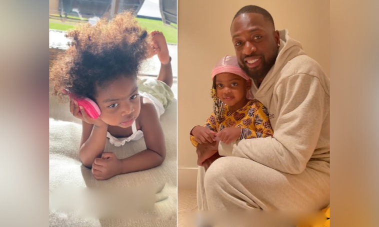 Wade Had A Sweet Beach Trip With His Daughter