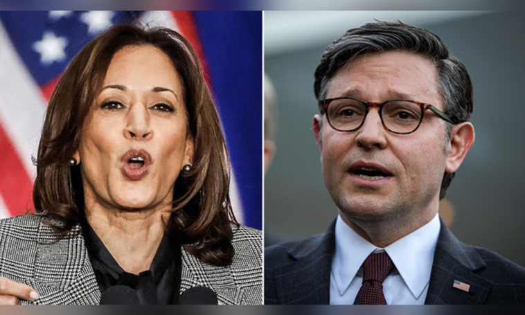 Speaker Johnson Blasts Kamala Harris Over Border