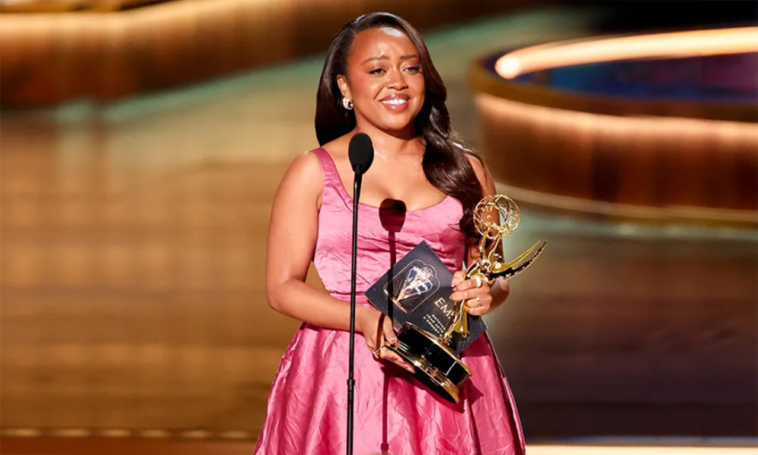 Quinta Brunson Becomes The Second Black Woman To Win An Emmy For Outstanding Actress In A Comedy.