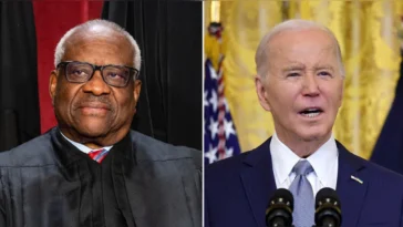 Biden Calls Clarence Thomas a justice