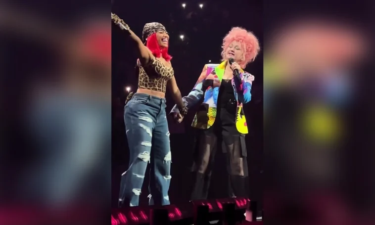 Nicki Minaj surprises fans with Cyndi Lauper duet at Brooklyn concert