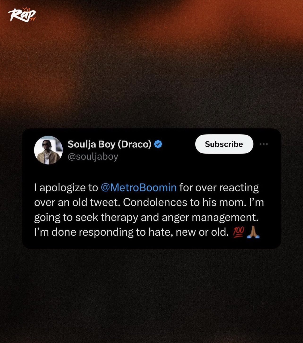 Soulja Boy Apologizes to Metro Boomin