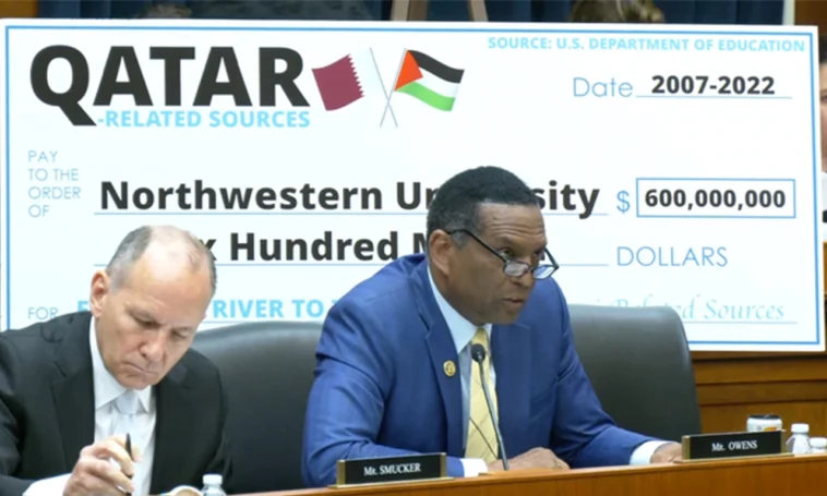 Burgess Owens challenges university president about donations from Qatar, known for harboring Hamas