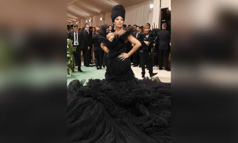 Cardi B Stuns at Met Gala 2024 with Massive Gown