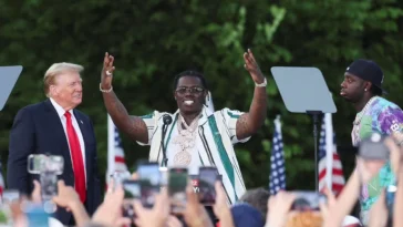 Donald Trump Brings Out Sheff G to His Rally in Bronx, New York