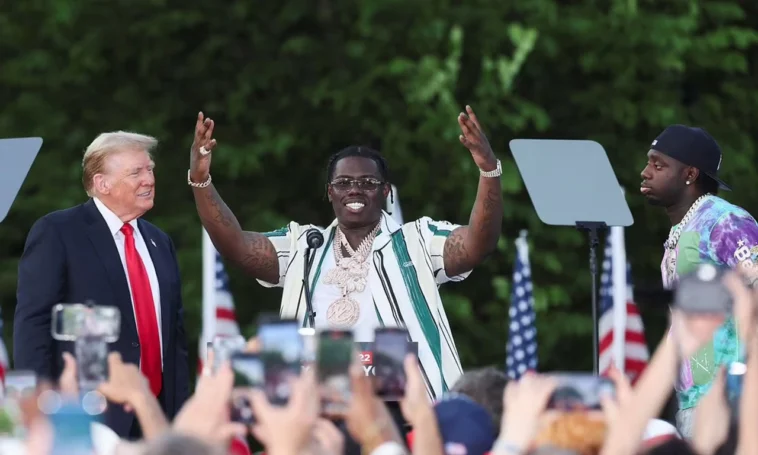 Donald Trump Brings Out Sheff G to His Rally in Bronx, New York