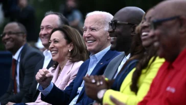 Joe Biden Stands Still During White House Juneteenth Celebration