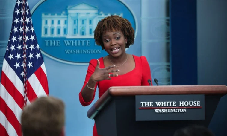 The White House stands Karine Jean-Pierre as tensions with reporters rise