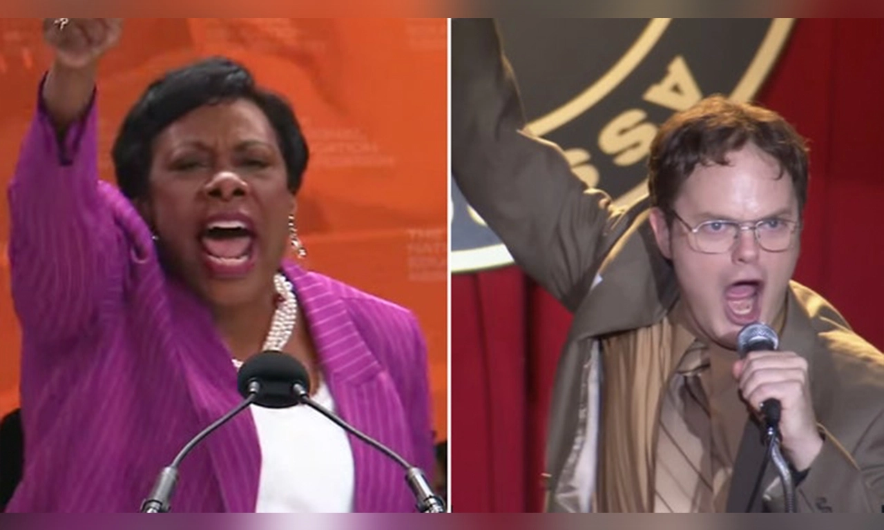 NEA president mocked for copying 'The Office' character Dwight in speech