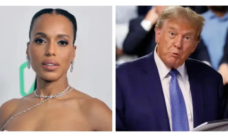 Kerry Washington comments on Donald Trump's conviction and its implications for the justice system.