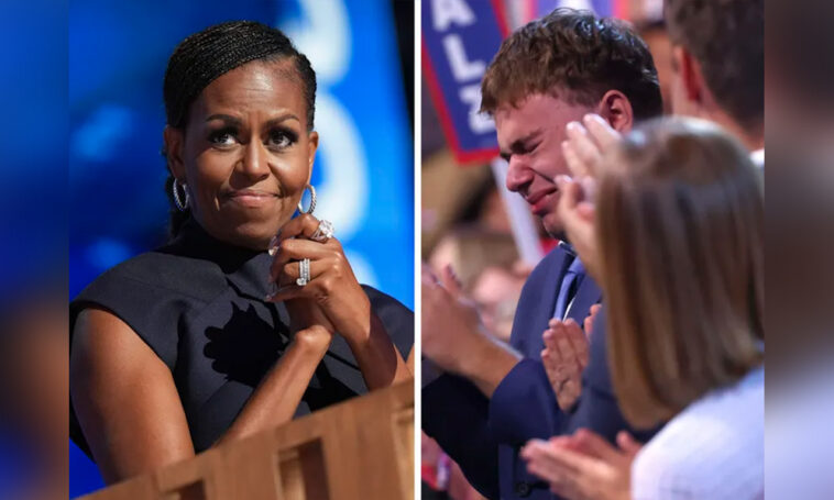 Michelle Obama Defends Tim Walz's Son Gus For Showing 'Real Love' After Conservative Backlash