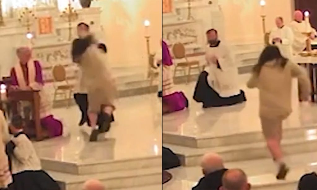 Priest Attacked During Spokane Service, Shocking Footage Emerges