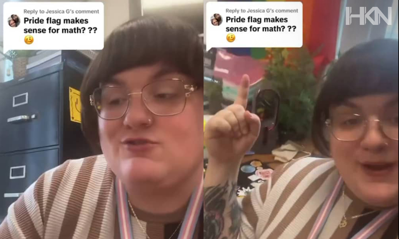 Male Teacher Claims Pride Flag Helps Students Learn Math Better