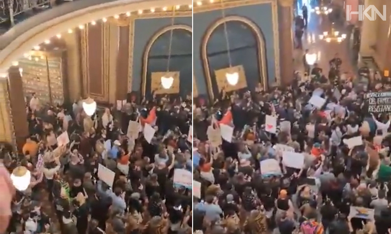 Iowa Capitol Erupts as LGBTQ Protesters Storm Inside